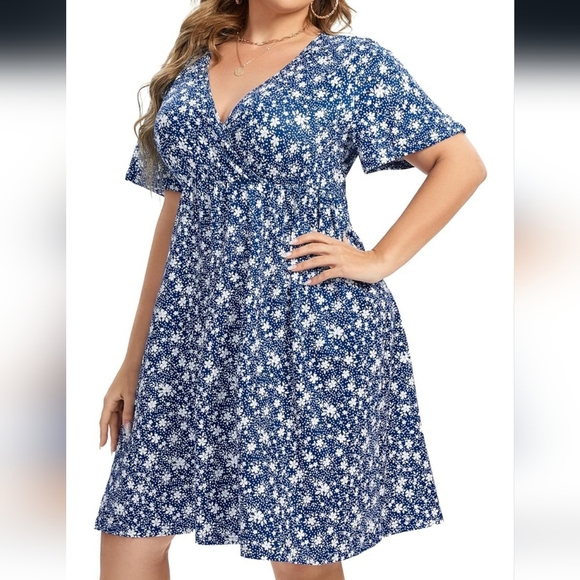NWT Boutique Women's Floral Spring Summer Dress 4XL - Picture 1 of 8